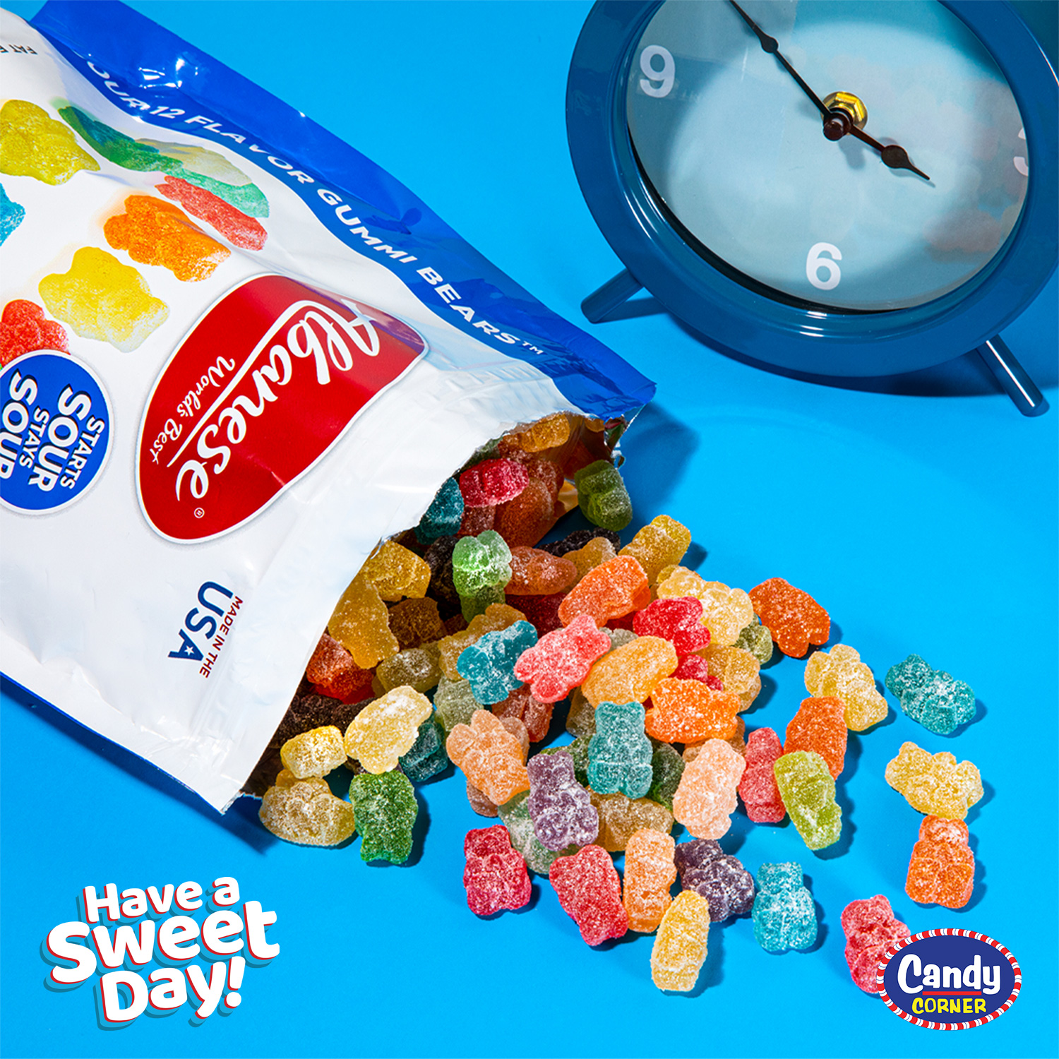 Albanese Sour 12 Flavor Gummy Bears 100g - Image 6