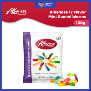 Albanese 12 Flavors Mini Gummy Worms 100g