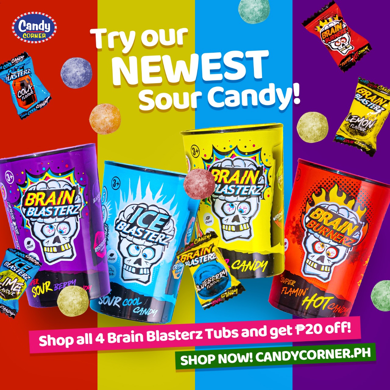 Brain Blasterz Super Sour Candy 48g - Image 6