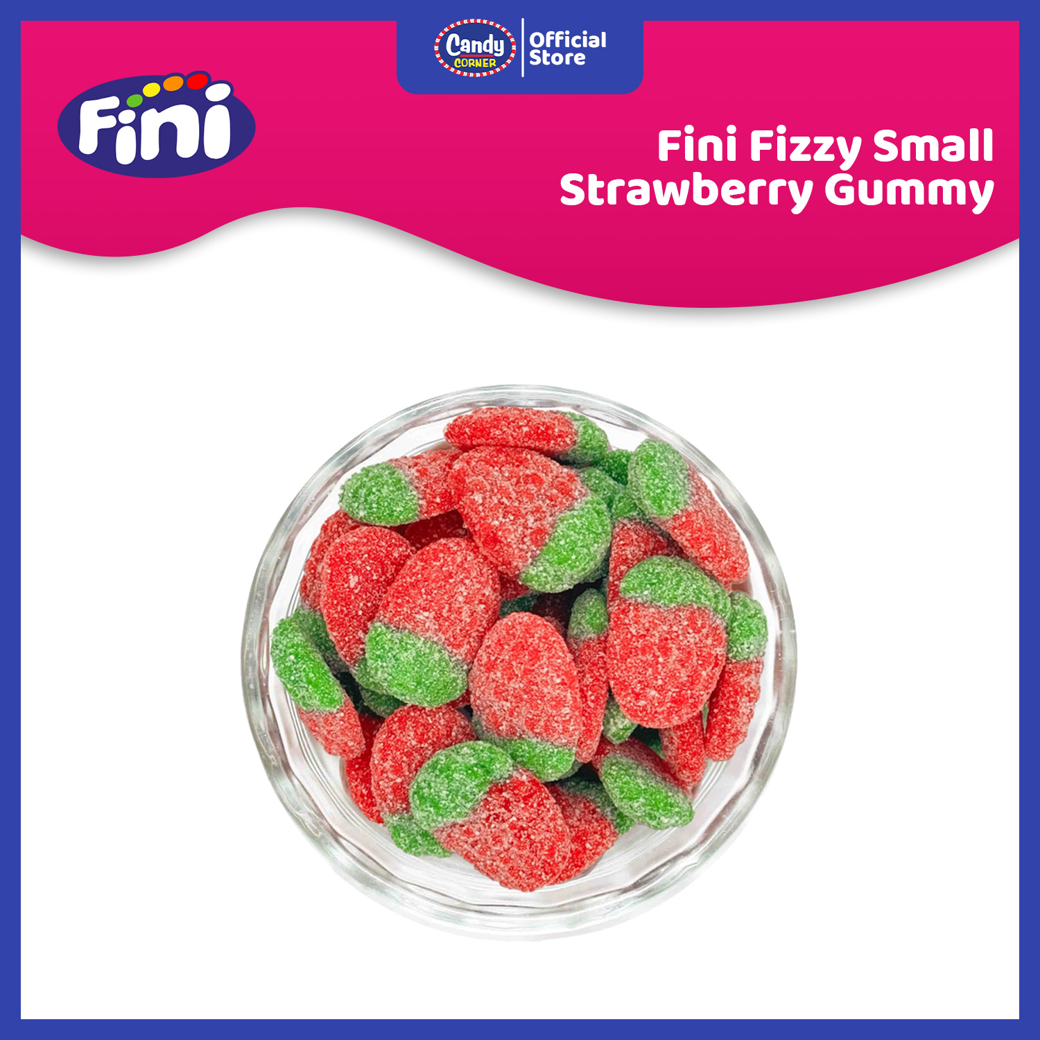 Fini Fizzy Small Strawberry Gummy